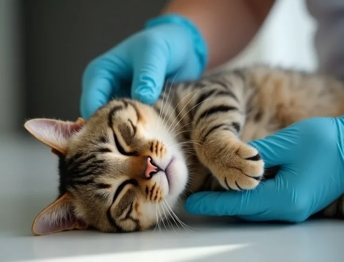 Specialist carefully handling a deceased cat with dignity in Carrum Downs